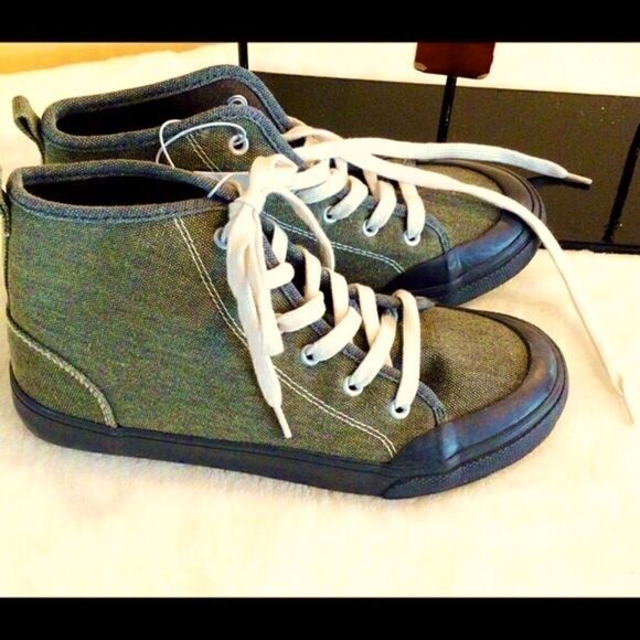 OLD NAVY HIGH TOP LACE UP SNEAKERS -GREEN 5 NWT - Picture 14 of 16